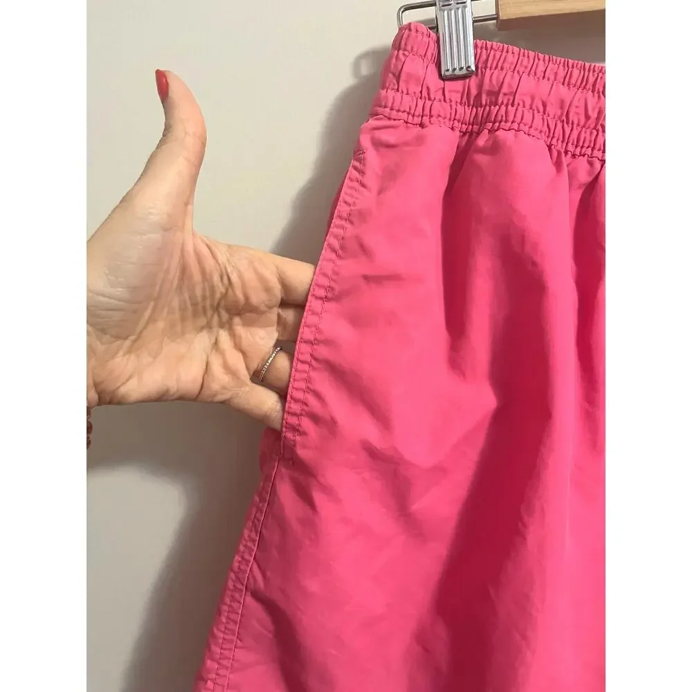 Polo by Ralph Lauren 90's Vintage Classic Nylon Relaxed Swim Trunks Hot Pink XL